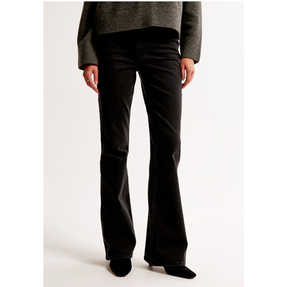 NWT Abercrombie 70s Vintage Flare Ultra High Rise Jeans Plus Size 24W Denim - Picture 3 of 7